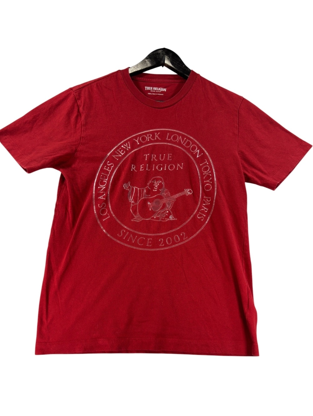 True Religion Red Buddha Logo Graphic T-Shirt Men’s XS